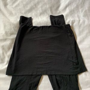 Pull on tights and skirt